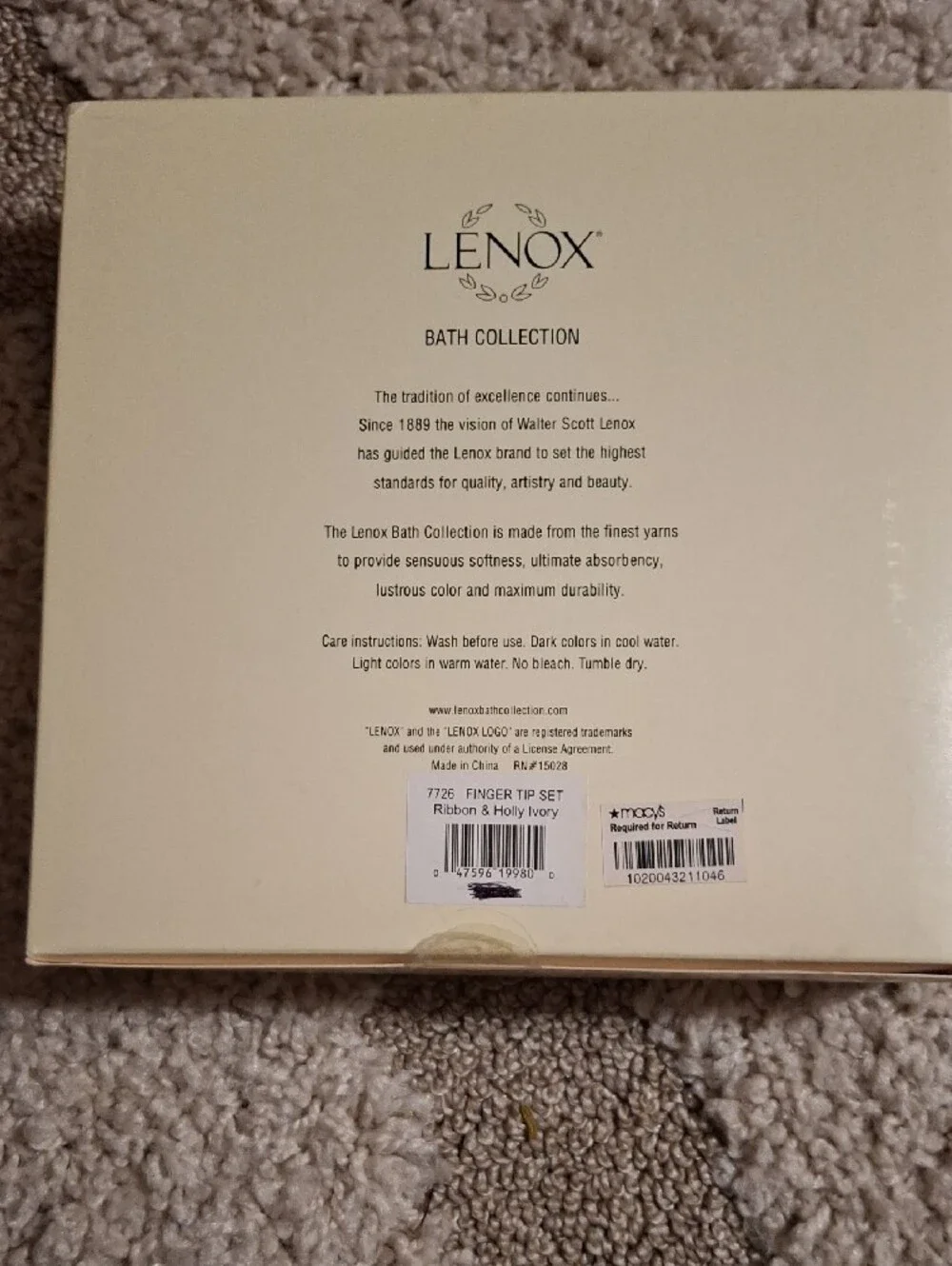 Lenox new package